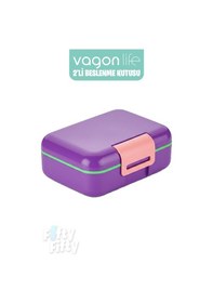 Resim Vagonlife 2 Li Beslenme Kutusu Seçtiğiniz Renkte 2 Adet Gönderilir Mor 