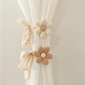 Resim 1 adet Kore Versiyonu Ins Stil 3D Çiçek Perde Bağlantısı, Polyester, Modern, Araba Perdesi, Sivrisinek Ağı için 