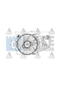 Resim KALE 51785226 Fan Radyatör Lınea 07 / 1.3 Jtd-1.4 T-jet-1.6 Jtd Davlu 