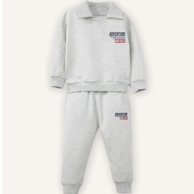 Resim Defacto Slogan Baskılı Sweatshirt Kumaşı 2'li Takım Erkek Bebek G6294A526SP 