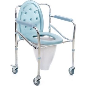 Resim Medikaltec Uzun Kovalı Komot Sandalye 