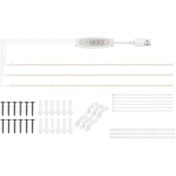 Resim Vkemall Bitki Büyüme Lambası - 3 Kollu 100cm Kırmızı Sıcak Led Işık, 24 Saat Zamanlayıcı, 4 Parlaklık Seviyesi, Usb Güç 