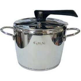 Resim Oms 5110 Silindir Klasik Düdüklü Tencere 5 Litre Silver Gri 