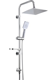 Resim Bluerty 400d Delta Tepe Yağmur Başlığı ve Çok Fonksiyonlu El Başlıklı Robot Banyo ve Duş Seti 