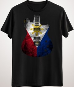 Resim GreenMint Unisex Siyah Gitar Guitar Flag Philippines 