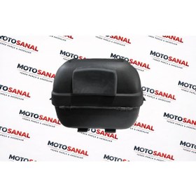 Resim Modasanal 35 Lt Motosiklet Topcase Bel Destekli Sök Tak Kilitli Arka Çanta Siyah 