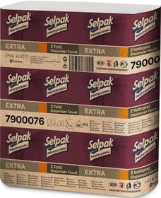 Resim Selpak Professional Extra Z Katlı Dispenser Havlu 12 x 200'lü 