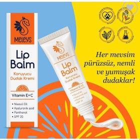 Resim Meleys Vitamin E+C Koruyucu Dudak Kremi SPF20 