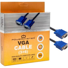 Resim VGA Kablo 15 Pin 3+6 Erkek/erkek 5m Kutulu (4887) 