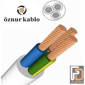 Resim Öznur 3X2.5 Ttr Kablo Tam Bakır - Metre Seçenekli 10 Metre 