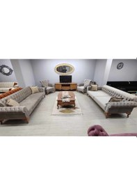 Resim İstanbul Chester Koltuk Takımı Roza Model 