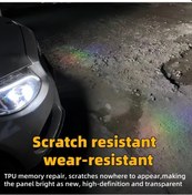 Resim Chuangyinshop Rainbow Laser Evrensel Tpu Renkli Cam Film Far Ve Stop Lambası Koruma 