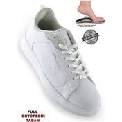 Resim Mp 1079 Ortopedik Cilt Malzeme Suya Dayanıklı Erkek Spor Ayakkabı Beyaz 