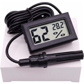 Resim Robot Elektronik Dijital Ekran Sıcaklık Ve Nem Ölçer - Termometre Higrometre Kuluçka 