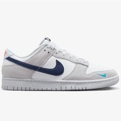 Resim Nike Dunk Low Leather Unisex Shoes Hakiki Deri Günlük Spor Ayakkabı Beyaz Beyaz 
