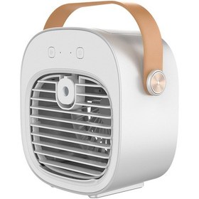 Resim Taşınabilir Klimalar, Mini Şarjlı Fan, 3 Hız Beyaz, Basic Model 