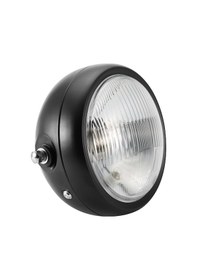 Resim Lemestar Motosikletler İçin Evrensel 5.75 İnç Siyah Metal Kasa Beyaz Cam Lensli Yüksek Parlaklıkli Ön Far, Yüksek/düşük Far Fonksiyonu, Uzun Ömürlü 