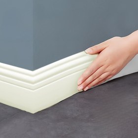 Resim 1 adet Modern Kendinden Yapışkanlı Zemin Çizgisi, 9.8x200cm, Mat Bitiş, Yapıştır & Yapış Esnek Taban Süsü, Ev Dekoru için Yeniden Kullanılabilir Duvar Kenarlığı, Ahşap Yüzey, Şık Tarz, Tek Kullanımlık, Zemin Çizgisi 