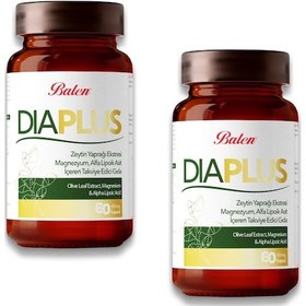 Resim Balen DiaPlus 655 Mg Zeytin Yaprağı Eki 2 x 60 Kapsül 