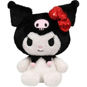 Resim Bruce 1 Adet Sanrio Peluş Oyuncak Bebekler 22-28cm Kuromi Peluş Oyuncak-kırmızı Kuromi 28cm 