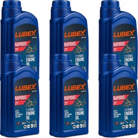 Resim Lubex Rapidus 2t 1 L 2 Zamanlı Motosiklet Yağı (6 Adet) 