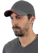 Resim Şensel Spor Şapka, Gri-kırmızı -110e386- Günlük Şapka, Outdoor 