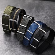 Resim Örgülü Naylon Saat Kayışı Askeri Stil Erkek Ve Kadın Bileklik Spor Saat Kayışı 18Mm 20Mm 22Mm Seiko Samsung Galaxy Saat İçin 