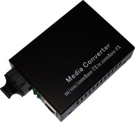 Resim 10-100-1000Baset-1000Lx Media-Rate Converter, Sm, Sc, 20 Km Media Converter Beek