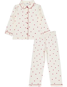 Resim Civil Girls Kalpli 6-9 Yaş Pijama Takımı - Ekru - Ekru / 6-7 Yaş 