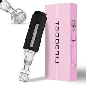 Resim 1-Paket Profesyonel Yüz ve Dudak Rulosu - 0.25mm Uçlu, Elektriksiz Cilt Bakım Aracı Kollajen Artırma, Gözenek Azaltma, Hafif Bej Sıkılaştırma - Ev Kullanımı Güzellik Cihazı Yüz, Dudak, Yanaklar için - Kadınlar ve Erkekler için İdeal Hediye (Siyah), Yüz Bej Bakımı, Şık Tasarım, Dayanıklı Plastik, Kollajen Artırma Aracı, Kompakt Tasarım, Yüksek Kaliteli Plastik, Erkek Bakımı 