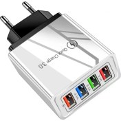 Resim Judas A6 4 Port 48 W Universal Çoklu Şarj Adaptörü 