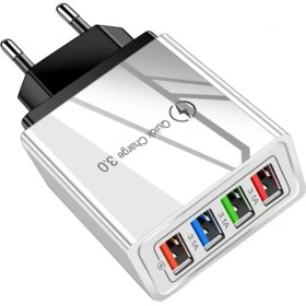 Resim Judas A6 4 Port 48 W Universal Çoklu Şarj Adaptörü 