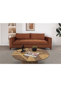 Resim Cosmo Üçlü Koltuk Turuncu 