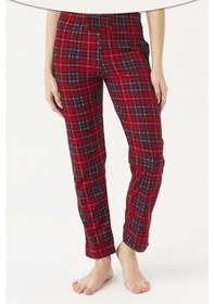 Resim Lüx Polar Cepli Kışlık Kadın Pijama Altı Tek Alt Ra1 Kırmızı 