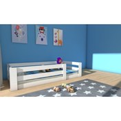 Resim ETMERMO Mdf Montessori Karyola Beyaz Eymo 1 Mdf - 90x190 Yatak Uyumlu 