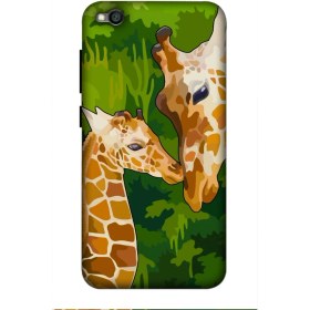 Resim Zipax Xiaomi Redmi Go Kılıf Zürafa Baskılı Desenli Silikon Kılıf A++-8241 