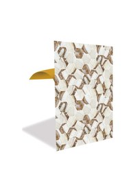 Resim Tink Kendinden Yapışkanlı Kahverengi Petek Desenli Pvc Panel 41x62 Cm 