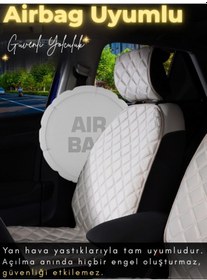 Resim Volkswagen Bora Uyumlu 2'li Süet Oto Koltuk Minderi Terletmez Universal Su Geçirmez A4 