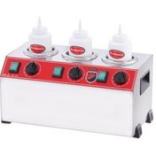 Resim Işıkgaz Silverinox Elektrikli Üçlü Şişe Sosluk Isıtıcı - 3 Lü-81574 