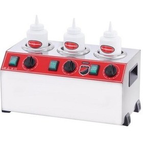 Resim Işıkgaz Silverinox Elektrikli Üçlü Şişe Sosluk Isıtıcı - 3 Lü-81574 