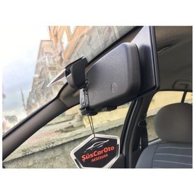 Resim Carub 240 Mm Bombeli Makaslı Geçmeli Iç Ilave Ayna Siyah (531013760) 