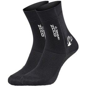 Resim Agoodshop Neopren Wetsuit Çoraplar Plaj Su Sıcak Kum Koruma Çorapları Siyah Xl Için 