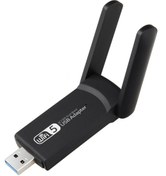 Resim Diperla AC1300 Wİ-Fİ 5GHZ 1300Mbps Dual Band USB 3.0 WİRELLES USB ADAPTÖR 5 DBİ ÇİFT ANTENLİ YÜKSEK HIZ 