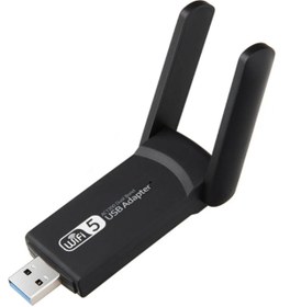 Resim Diperla AC1300 Wİ-Fİ 5GHZ 1300Mbps Dual Band USB 3.0 WİRELLES USB ADAPTÖR 5 DBİ ÇİFT ANTENLİ YÜKSEK HIZ 