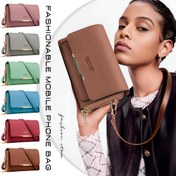 Resim Kadınlar için Çoklu Kart Yuvaları ile Büyük Kapasiteli Çapraz Çanta - Hafif, Ayarlanabilir Askı, Düz Renk, Günlük Seyahat, Partiler ve Seyahatler için Rahat ve Spor Stili, Seyahat Çantası 