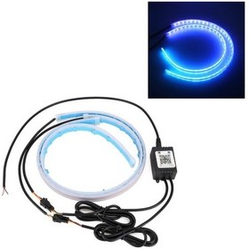 Resim Sones 45cm Dc12v 7.4w Araba Renkli Gündüz Farları App Kontrolü 