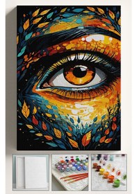 Resim Sayılarla Boyama Tuval Seti Fırça Boya Dahil Çıtalı 40x50 Cm - Tek Göz 