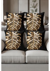Resim Dijital Baskılı Yumuşak Dokulu 4 Lü Kırlent Kılıfı Takımı 43x43 Cm Krl0006 Renkli 