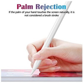 Resim Apple Uyumlu iPad 9.7 İnç 6.Nesil Avuç İçi Algılamaz Eğime Duyarlı Kalem 