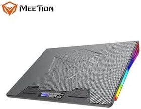 Resim Meetion | CP5050 | Siyah | Laptop Soğutucu Stand | RGB Aydınlatmalı | Geniş Yüzey 